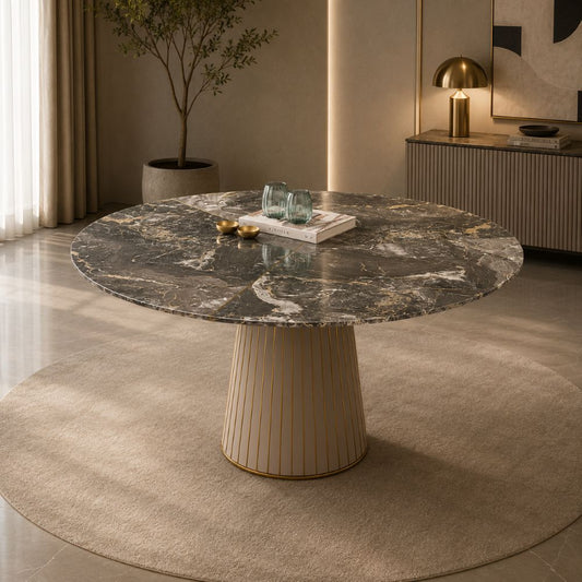 Dramatic Circular Statement Table