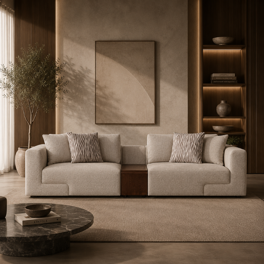 Beige Fabric Comfort