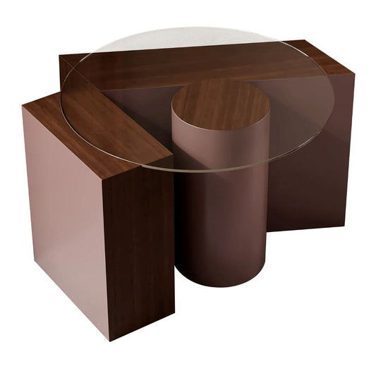 Geometric Glass Table