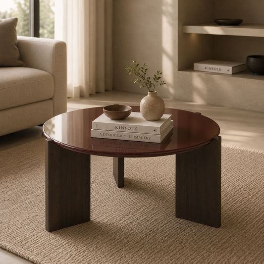 Round Red Table