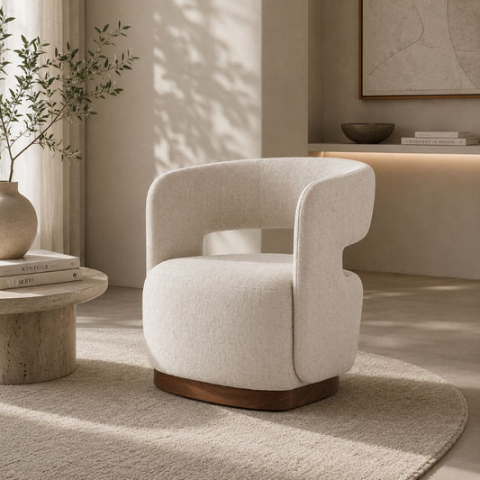 Curved Accent Chair