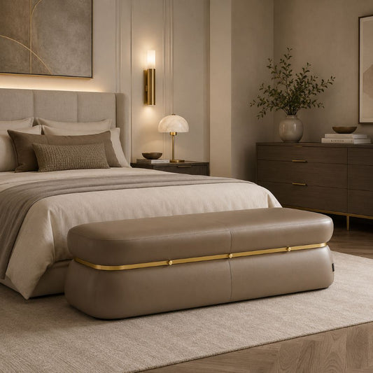 Light Brown Pouf