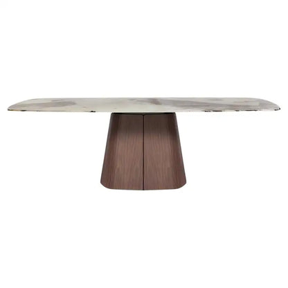 Contoured Pedestal Dining Table