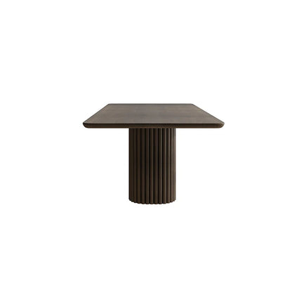 Rounded Timber Dining Table