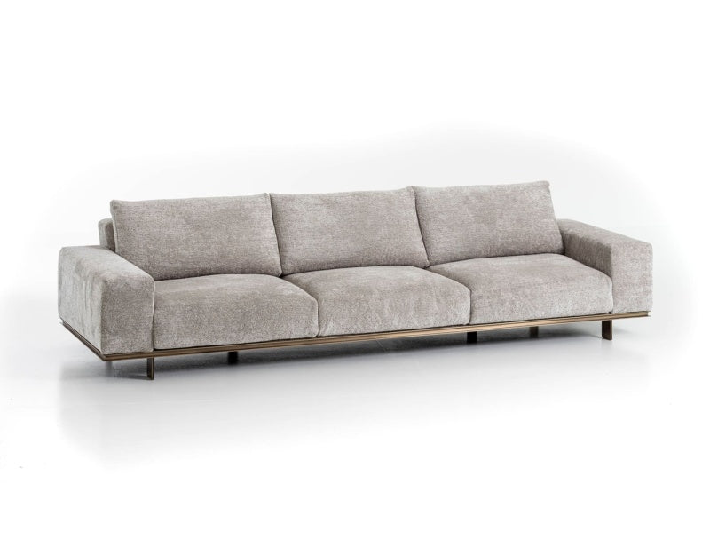 Grey Leather Sofa