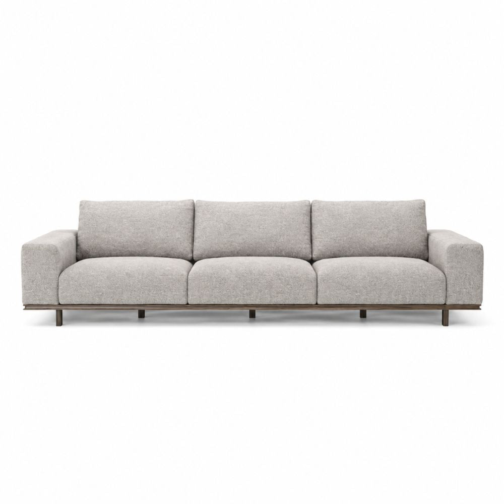 Grey Leather Sofa