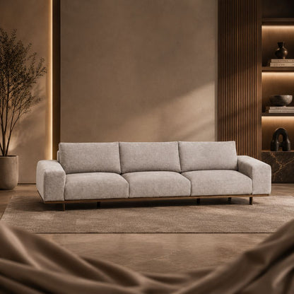 Grey Leather Sofa