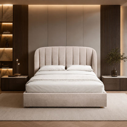 Elegant Upholstered Bed