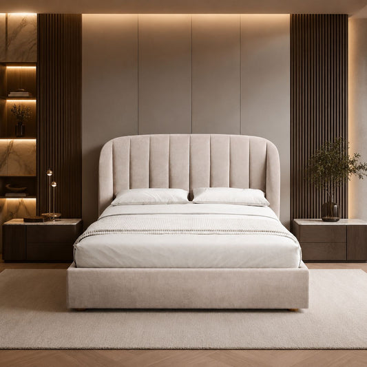 Elegant Upholstered Bed