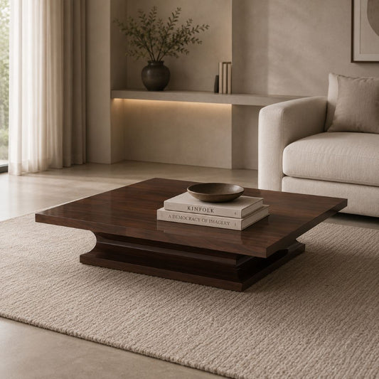 Sculptural Wood Table