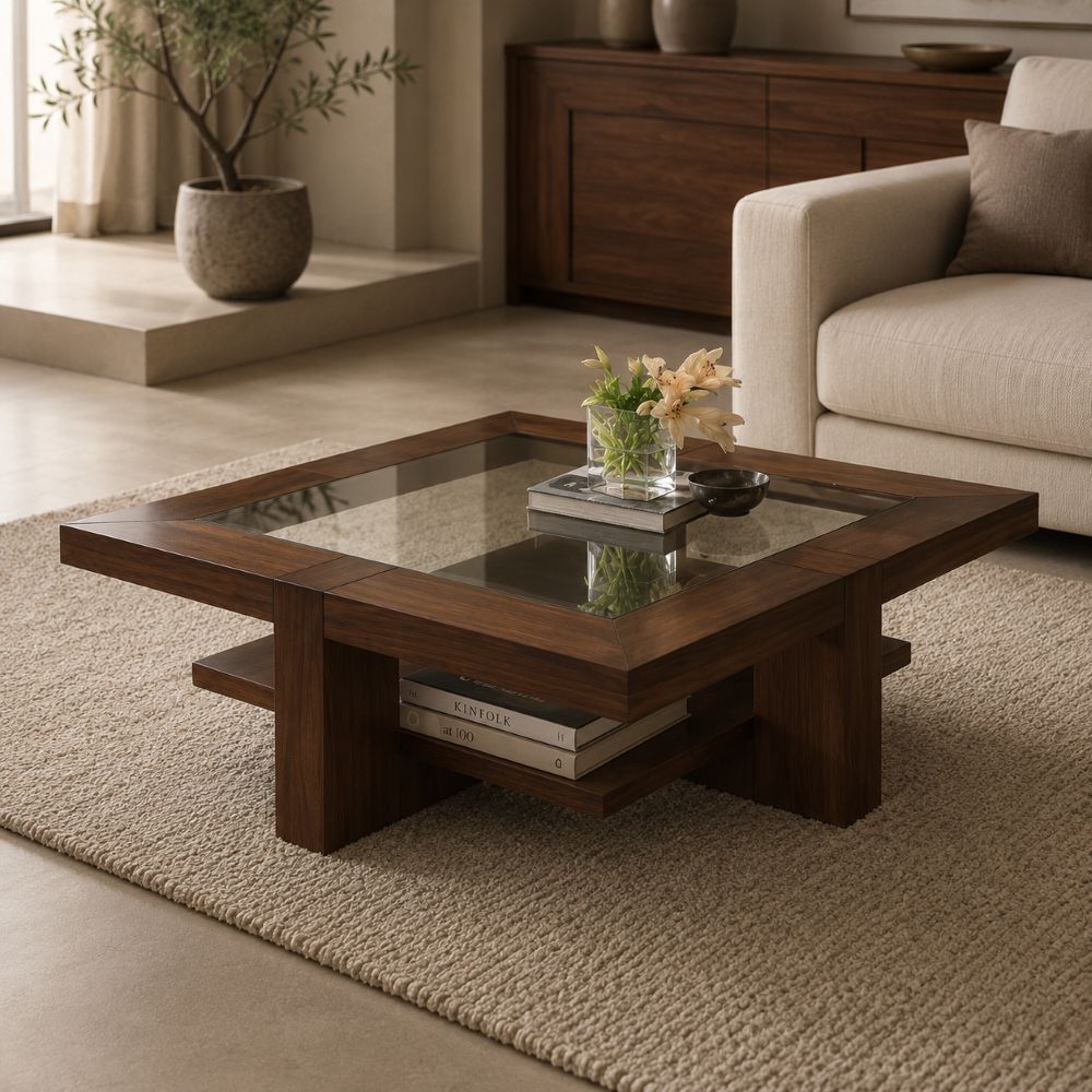 Square Glass Table