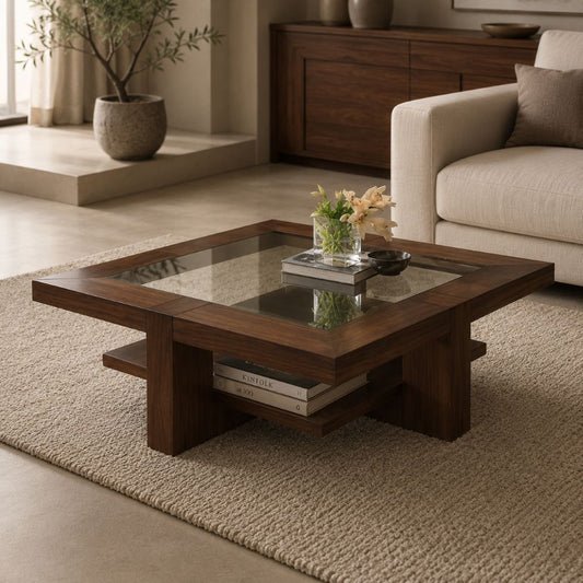 Square Glass Table