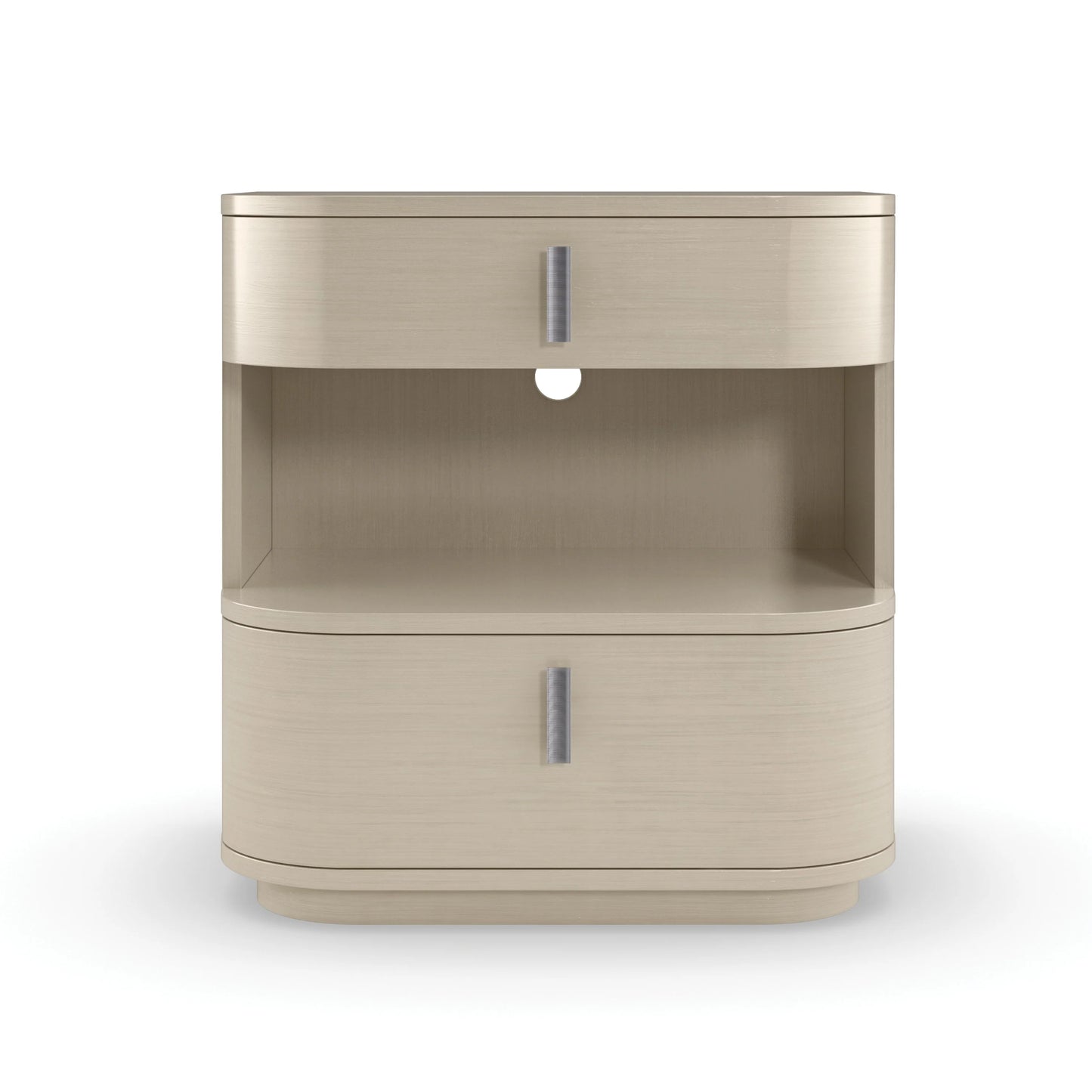 Sleek Curved Nightstand