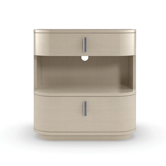 Sleek Curved Nightstand