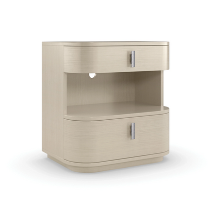 Sleek Curved Nightstand