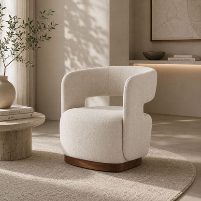 Curved Accent Chair