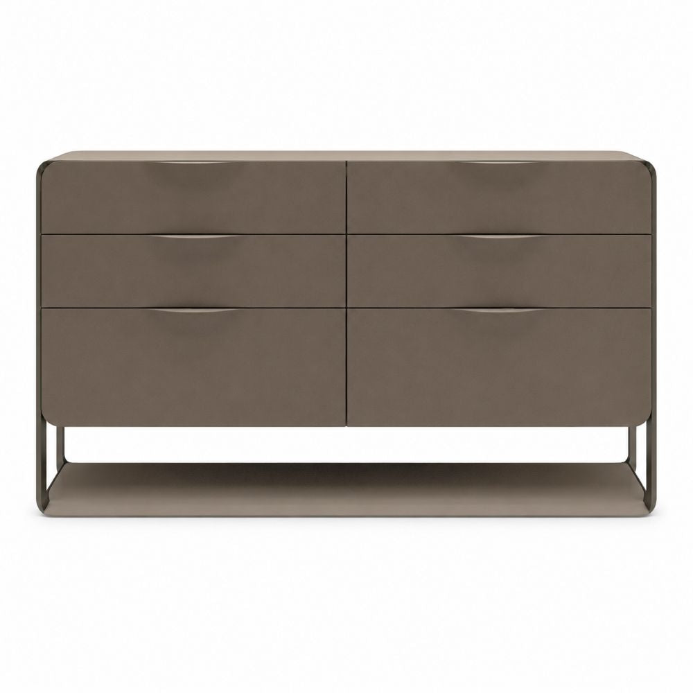 Taupe Leather Chest