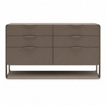 Taupe Leather Chest
