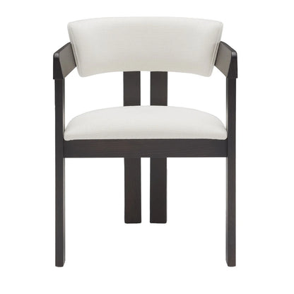 Angular Curved Accent Chair
