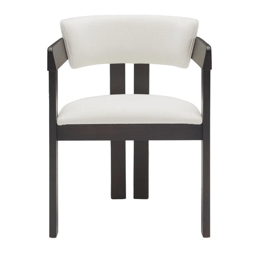 Angular Curved Accent Chair