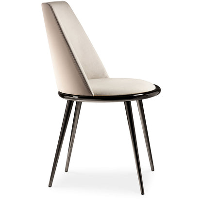 Sculpted Steel Dining Chair