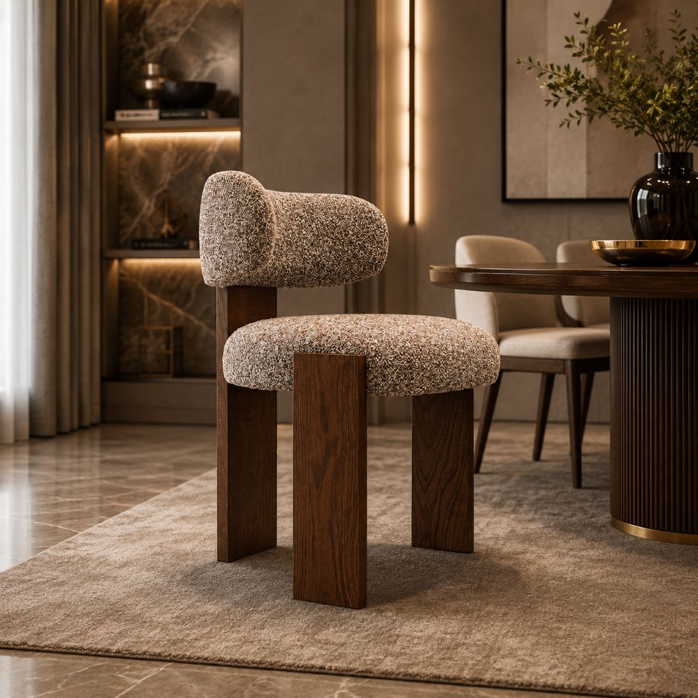 Curved Comfort Wood Chair
