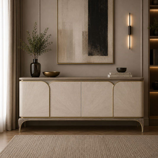 Burnished Brass Ash Sideboard